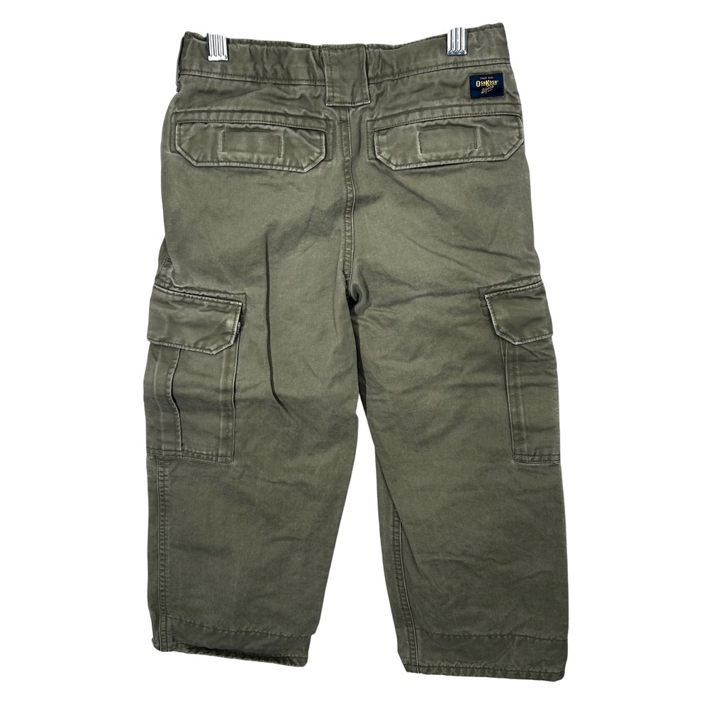 OshKosh B'Gosh Boy's Green Cargo Pants Size 6‎ - Picture 2 of 7